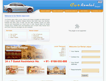 Tablet Screenshot of carrentaljaipur.com